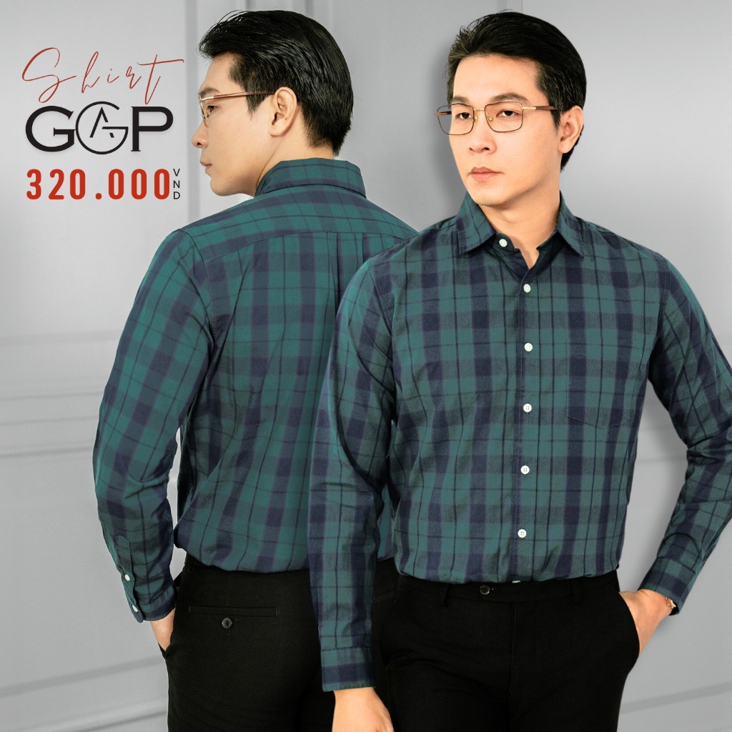 Áo Sơ Mi Dài Tay Caro Cao Cấp, Vải Cotton Mền Mịn, Form Chuẩn, Thoáng Mát, Trẻ Trung