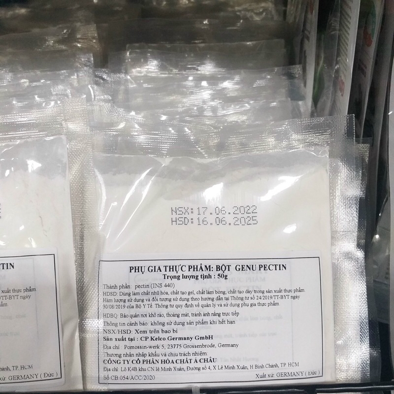 Bột pectin 50gr làm kẹo dẻo