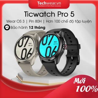 Đồng hồ Mobvoi Ticwatch Pro 5 phiên bản quốc tế Tiếng Việt | Wear OS | Chính hãng mới 100%