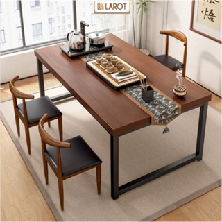 Bàn làm việc bàn gaming mặt gỗ 25mm chân chữ U khung thép lớn decor phòng thương hiệu Larot - LM66