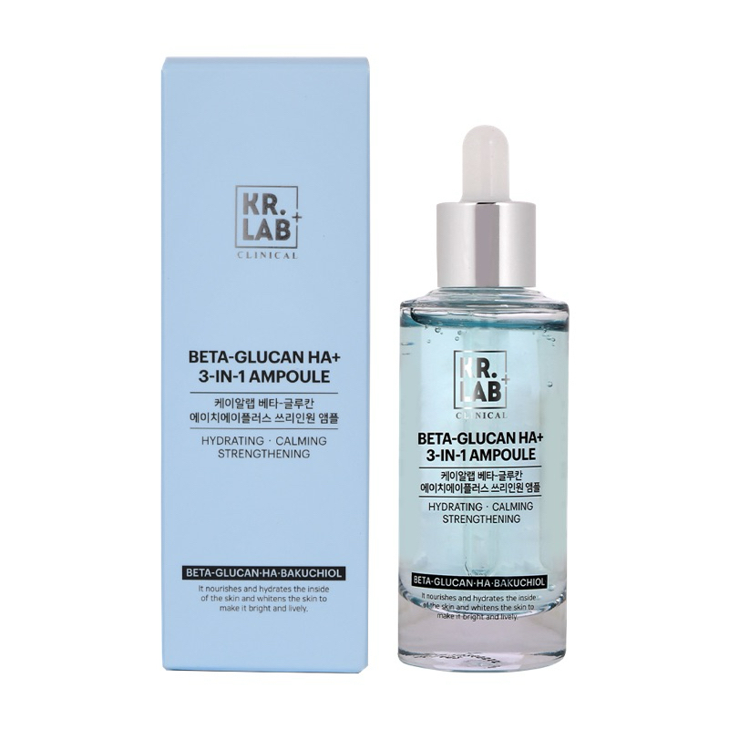Tinh Chất Beta Glucan HA Bakuchiol Kr.Lab Cấp Nước Dưỡng Trắng Phục Hồi 50ml