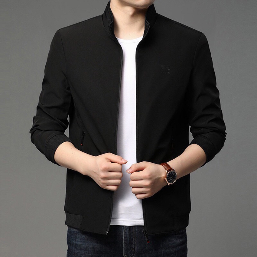 Áo Khoác Dù Cán 2 Lớp Cao Cấp, Áo Khoác Thời Trang Nam Thêu Logo Phong Cách