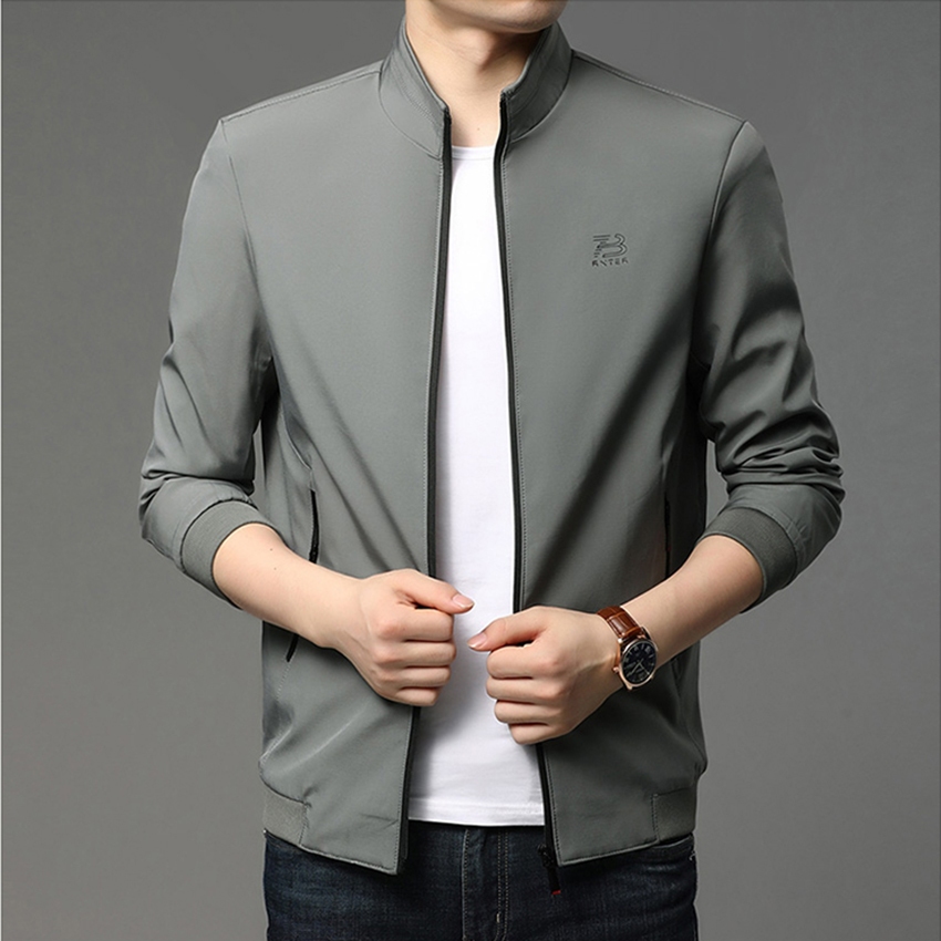 Áo Khoác Dù Cán 2 Lớp Cao Cấp, Áo Khoác Thời Trang Nam Thêu Logo Phong Cách