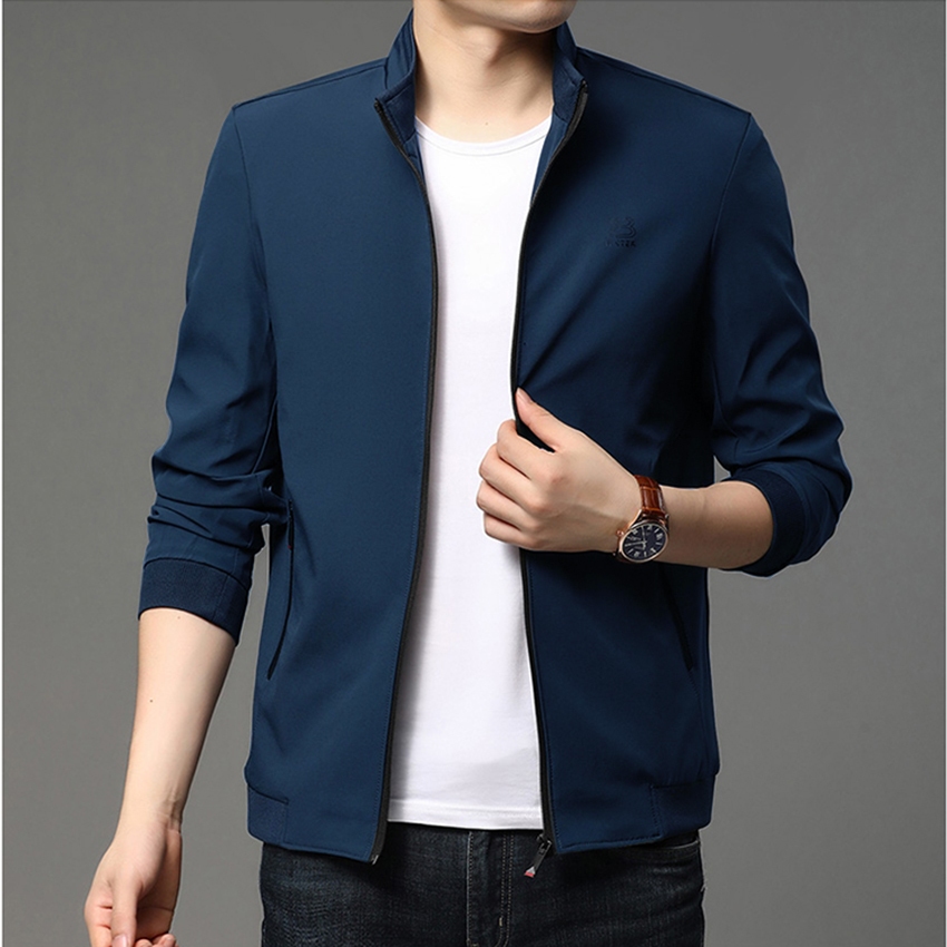 Áo Khoác Dù Cán 2 Lớp Cao Cấp, Áo Khoác Thời Trang Nam Thêu Logo Phong Cách