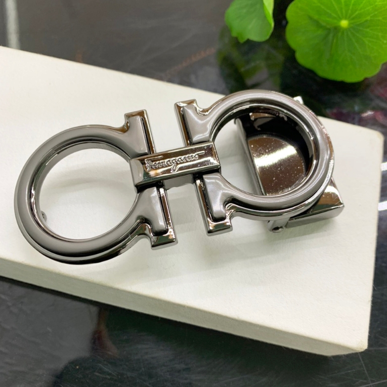 Mặt khoá thắt lưng không kèm dây chữ a kiểu bấm lỗ siêu đẹp dùng cho bản dây 3,2-3.3cm