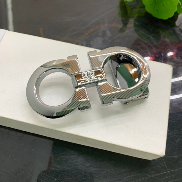 Mặt khoá thắt lưng không kèm dây chữ a kiểu bấm lỗ siêu đẹp dùng cho bản dây 3,2-3.3cm