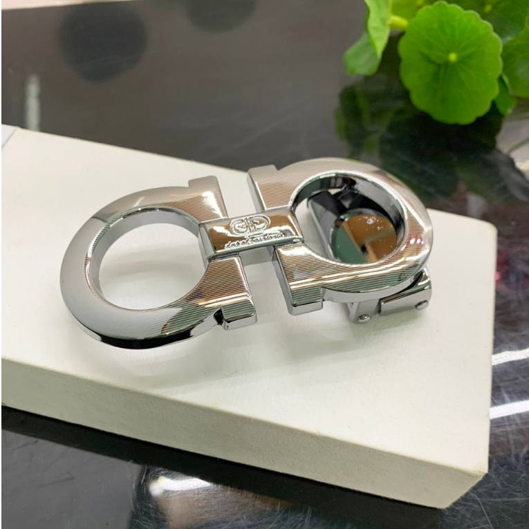 Mặt khoá thắt lưng không kèm dây chữ a kiểu bấm lỗ siêu đẹp dùng cho bản dây 3,2-3.3cm