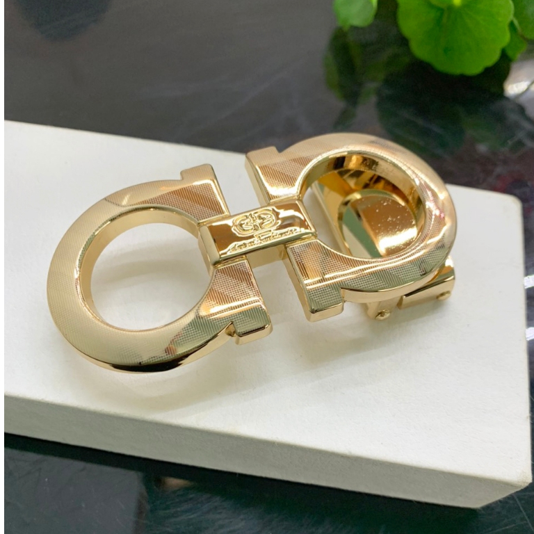 Mặt khoá thắt lưng không kèm dây chữ a kiểu bấm lỗ siêu đẹp dùng cho bản dây 3,2-3.3cm