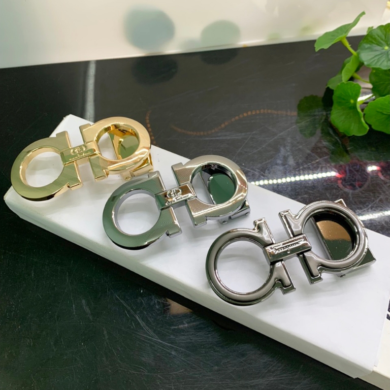 Mặt khoá thắt lưng không kèm dây chữ a kiểu bấm lỗ siêu đẹp dùng cho bản dây 3,2-3.3cm