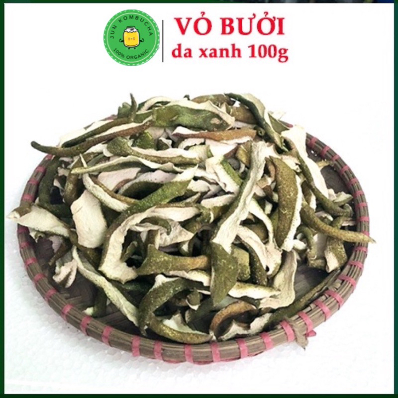 Vỏ bưởi da xanh khô 100g (mỏng thơm)