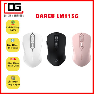 Chuột không dây dareu lm115g pink / black / white - kết nối xa 10m