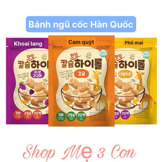 Bánh ngũ cốc cuộn mini nhân Phô mai, Cam quýt, Khoai lang Ivenet Hàn Quốc, cho bé từ 9tháng