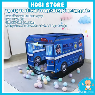 Lều ô tô đồ chơi nhà bóng cỡ lớn cho bé trai, bé gái có thể gấp gọn dùng trong nhà và ngoài trời