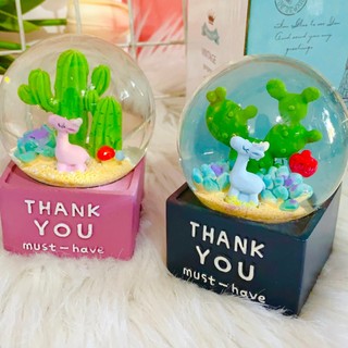 Quả cầu tuyết 7cm dễ thương có đèn - quà tặng ý nghĩa quả cầu pha lê tuyết có đèn phát sáng xinh xắn