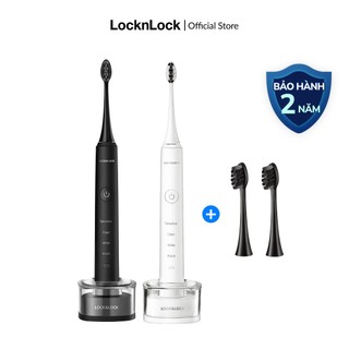 Bàn chải đánh răng điện Lock&Lock 4 chế độ, chống nước, sạc không dây ENR346 (màu trắng & màu đen)