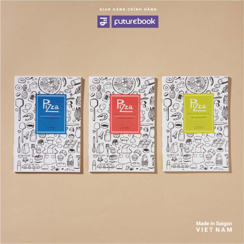 Vở Kẻ Ngang B5 - Futurebook SV2 Pizza 70gsm 80 -120 Trang
