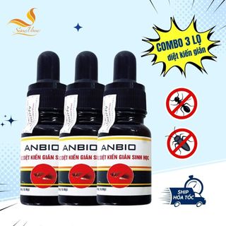 COMBO 3 lọ thuốc diệt kiến, diệt gián sinh học ANBIO an toàn, hiệu quả
