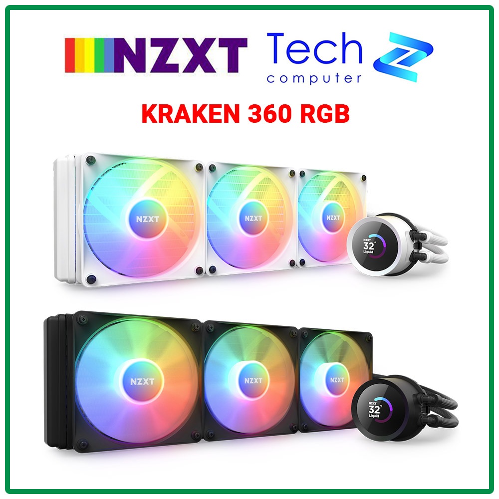 Tản nhiệt nước NZXT Kraken 360 RGB ( Trắng / Đen)