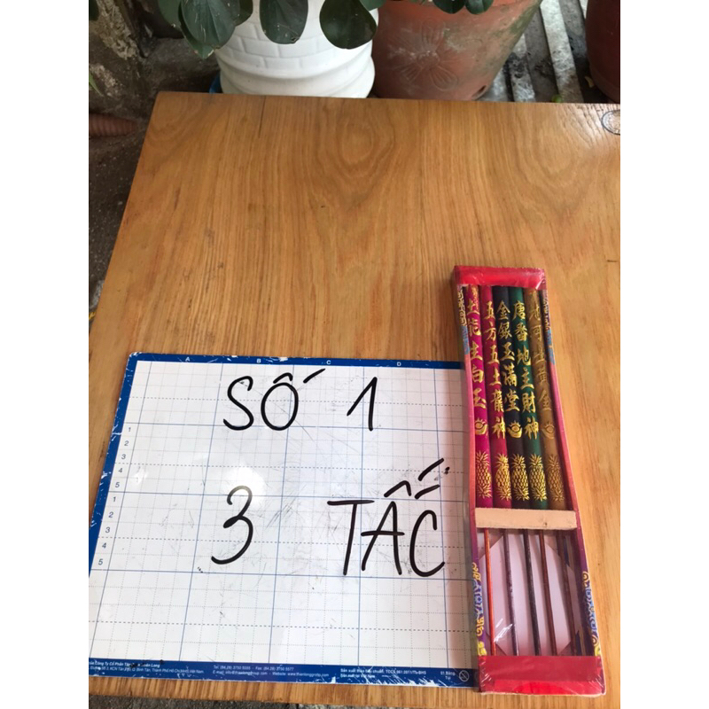 Nhang 5 cây ngũ sắc cúng thần tài-ông địa mùng 10 mỗi tháng