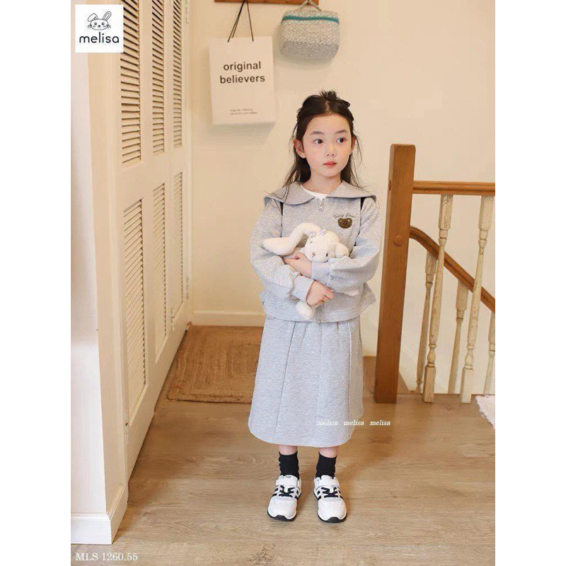 Set Melisa ghi thêu gấu - HÀNG SALE KHÔNG ĐỔI TRẢ