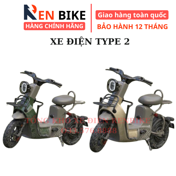 Xe điện Type 2 Discovery bản khám phá, Phong cách thể thao, Xe đạp điện Hot 2024, BH chính hãng 1 năm