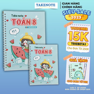 Sổ Tay Takenote Toán 8 Chương Trình Mới: Kết Nối Tri Thức, Cánh Diều, Chân Trời Sáng Tạo 