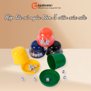 Bộ lắc xí ngầu tặng kèm 5 viên xúc xắc cho bé chơi gigahomevn 8410