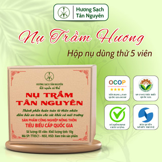 Nụ trầm hương Tân Nguyên, trầm hương xông nhà, trầm nụ loại dùng thử 5 viên dùng xông nhà tẩy uế