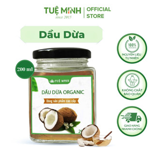 Dầu dừa nguyên chất, Organic Bến Tre nấu thủ công, ép lạnh thương hiệu Tuệ Minh - Dưỡng da, tóc, mi
