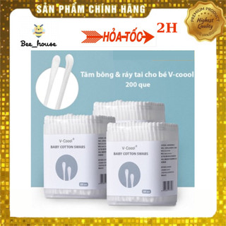 Tăm bông vcool đa năng, tăm bông vệ sinh lấy ráy tai cho bé sơ sinh