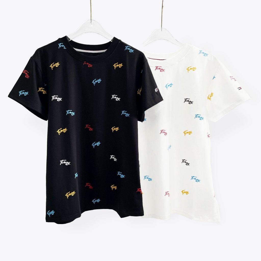 Áo Thun Tom.my 2 Màu Họa Tiết Chữ Nhỏ Chất Vải Mềm Mịn, Thoáng Mát, Hàng VNXK, Có Kèm Hình Thật T2085