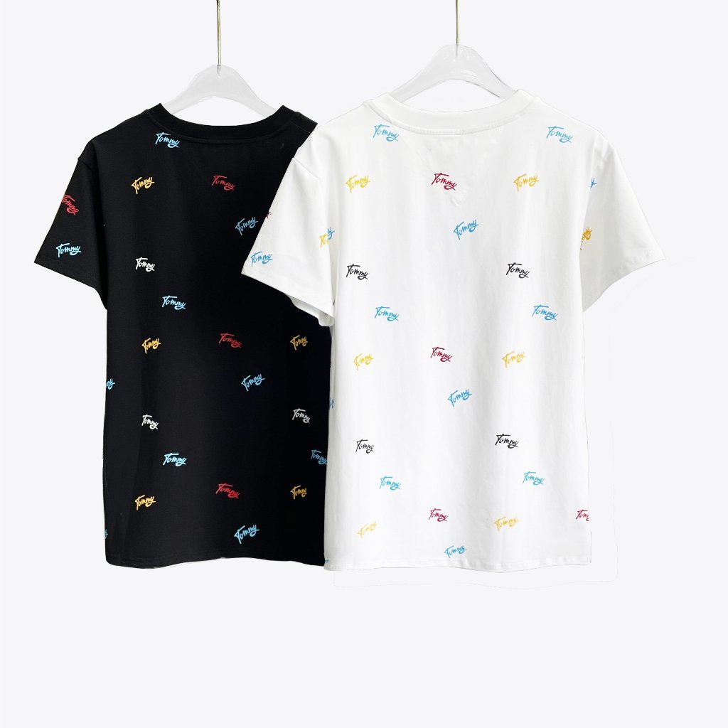 Áo Thun Tom.my 2 Màu Họa Tiết Chữ Nhỏ Chất Vải Mềm Mịn, Thoáng Mát, Hàng VNXK, Có Kèm Hình Thật T2085