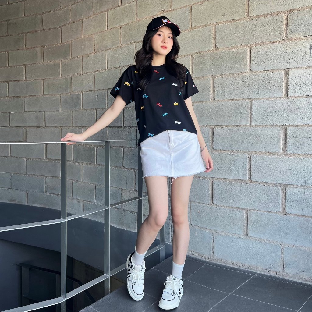 Áo Thun Tom.my 2 Màu Họa Tiết Chữ Nhỏ Chất Vải Mềm Mịn, Thoáng Mát, Hàng VNXK, Có Kèm Hình Thật T2085