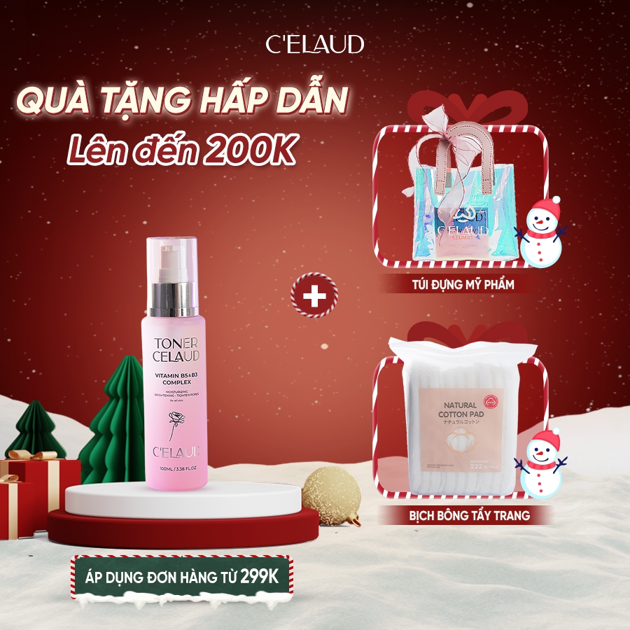 Nước Hoa Hồng Làm Dịu Da Và Cân Bằng Độ pH Toner Celaud 100ml