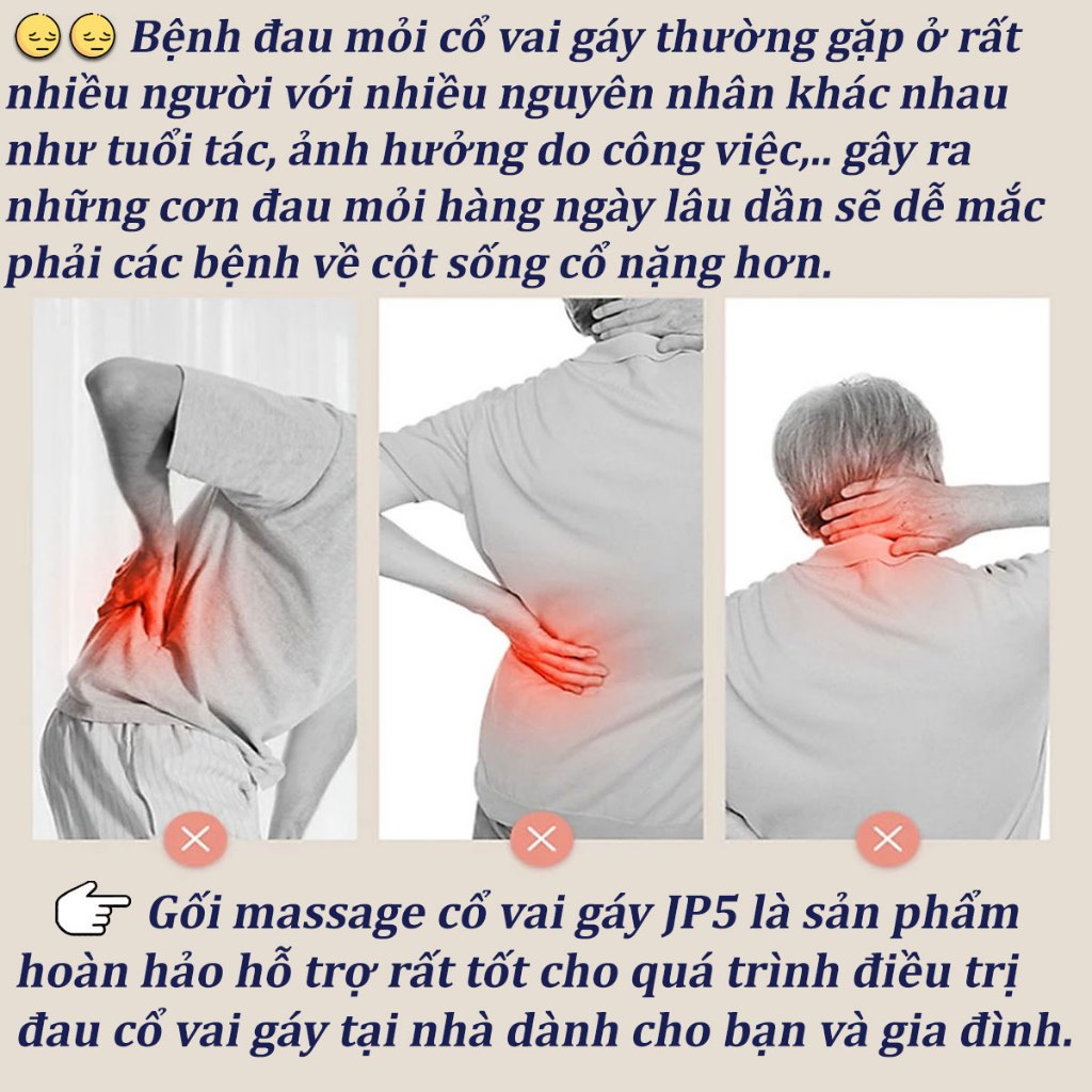Máy massage cổ vai gáy 6D , Máy xoa bóp trị liệu , Cải thiện sức khỏe tổng thể dành cho văn phòng-người cao tuổi