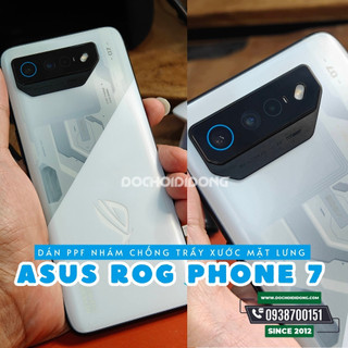 Miếng dán PPF Hydorgen Asus ROG Phone 7 trong, nhám, đổi màu cao cấp