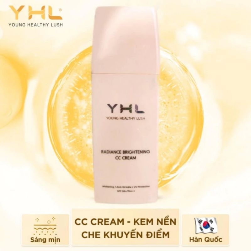 KEM CHỐNG NẮNG TRANG ĐIỂM CC CREAM SPF50+/PA+++ YHL[ CHÍNH HÃNG SX TẠI HÀN QUỐC]