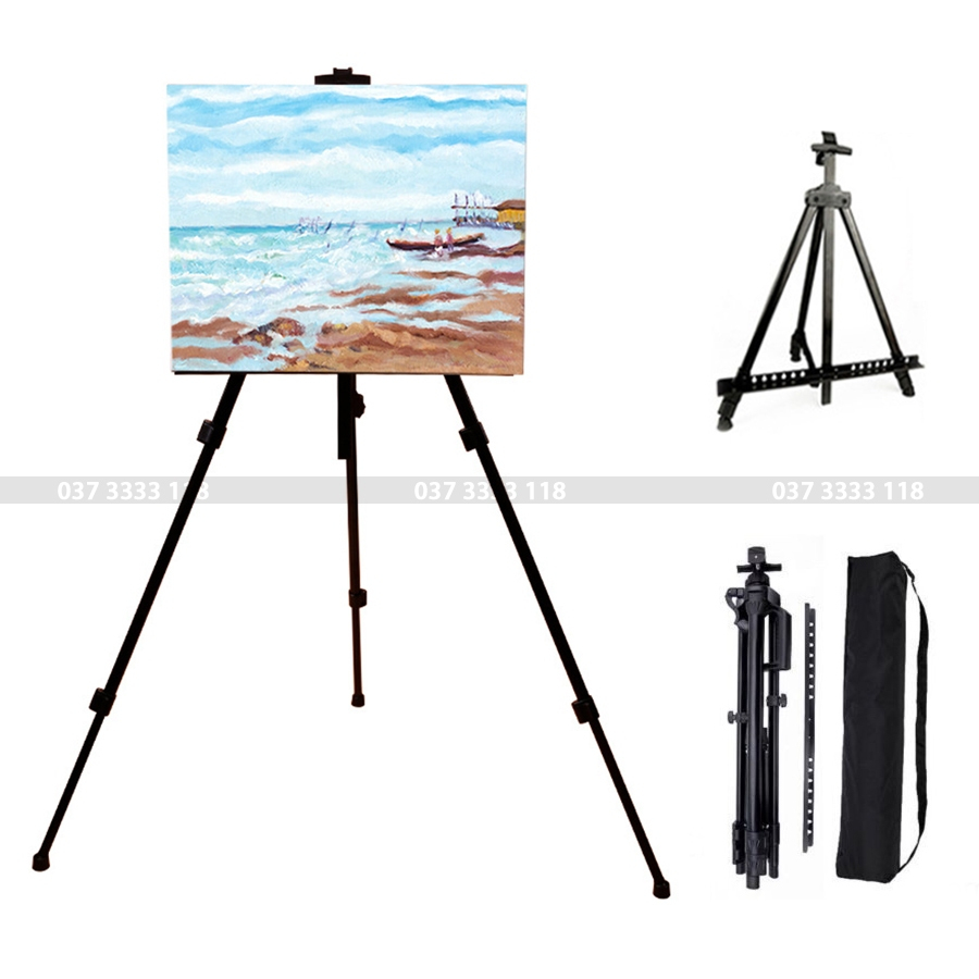 GIá Vẽ Tranh Bằng Sắt 3 chân, Giá Kệ Để Tranh Di Động, Standee Chữ A 1 Mặt | 3H
