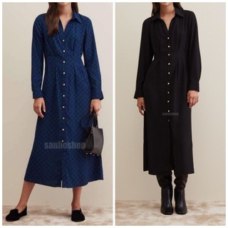 Đầm 0vs long shirt dress with pleats