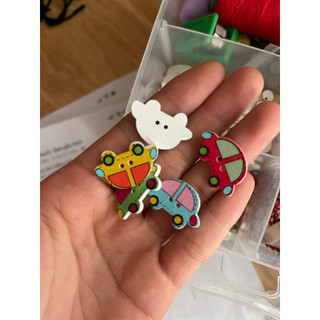 Các loại nút, cúc gỗ set 5/c