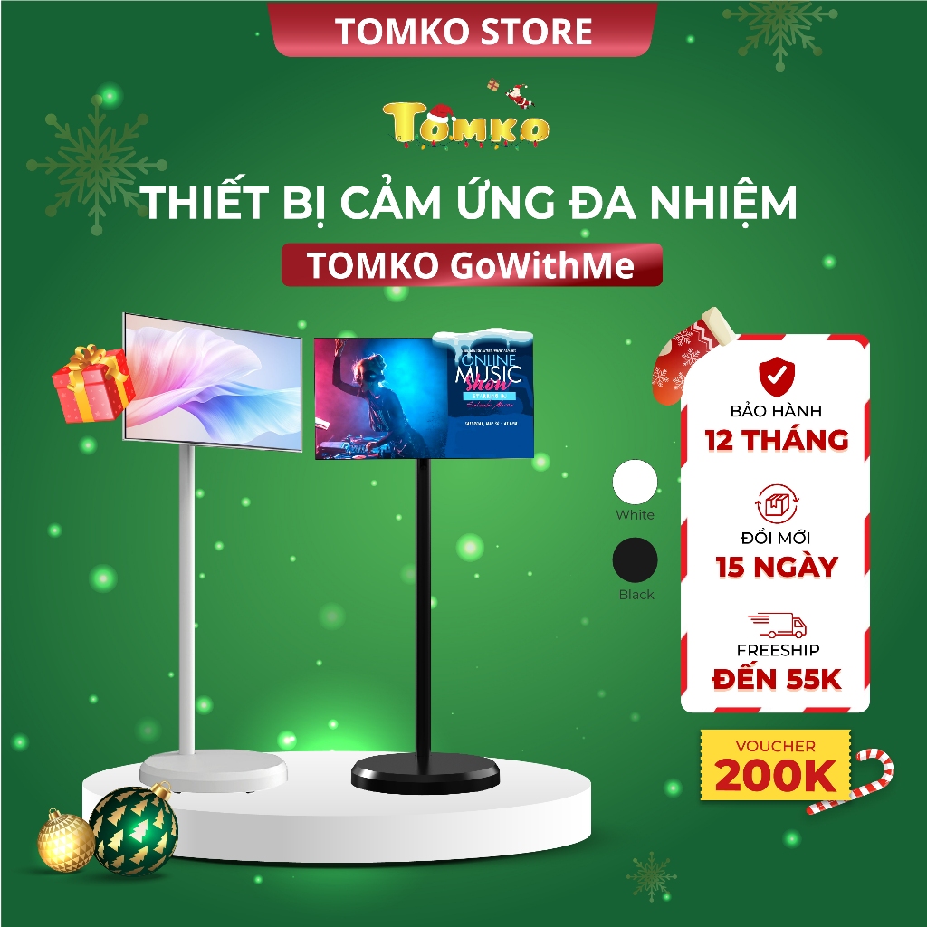 TOMKO GOWITHME, Màn hình di động thông minh TOMKO 22 inch, dùng hát karaoke, làm quà tặng, thiết bị livestream, yoga | BigBuy360 - bigbuy360.vn