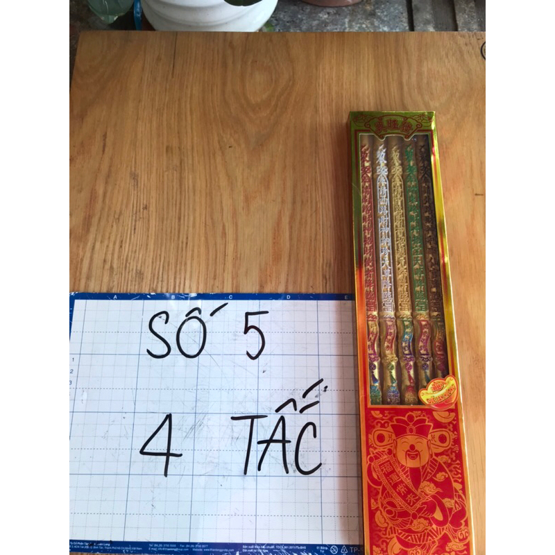 Nhang 5 cây ngũ sắc cúng thần tài-ông địa mùng 10 mỗi tháng