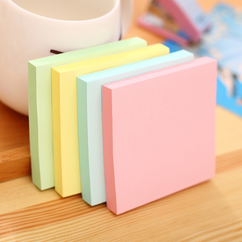 Set 100 Tờ Giấy Note SOLANO Giấy Ghi Chú Vuông Sticky Note 76mm*76mm Nhiều Màu SLN-001484