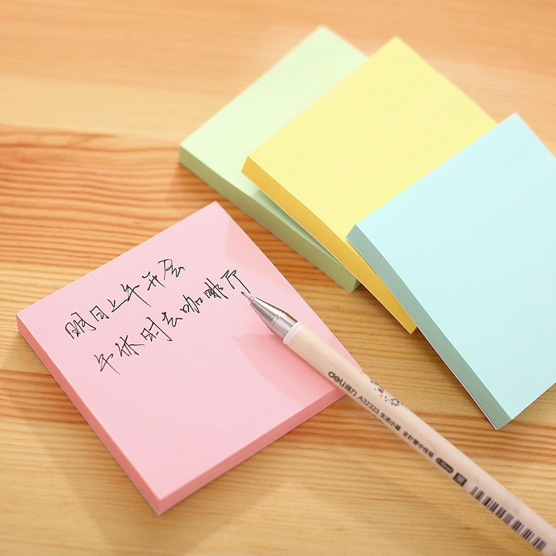 Set 100 Tờ Giấy Note SOLANO Giấy Ghi Chú Vuông Sticky Note 76mm*76mm Nhiều Màu SLN-001484