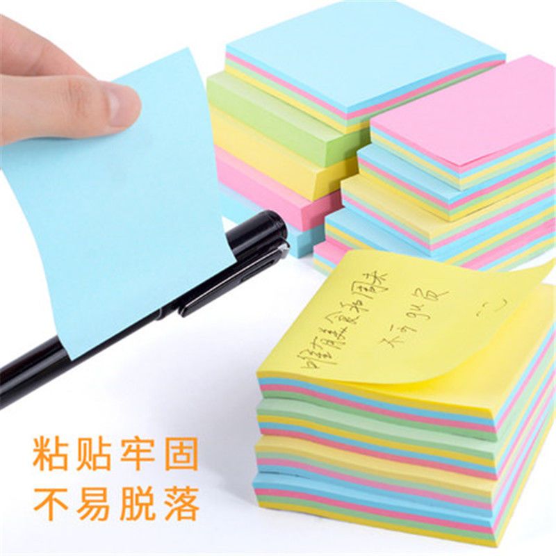 Set 100 Tờ Giấy Note SOLANO Giấy Ghi Chú Vuông Sticky Note 76mm*76mm Nhiều Màu SLN-001484