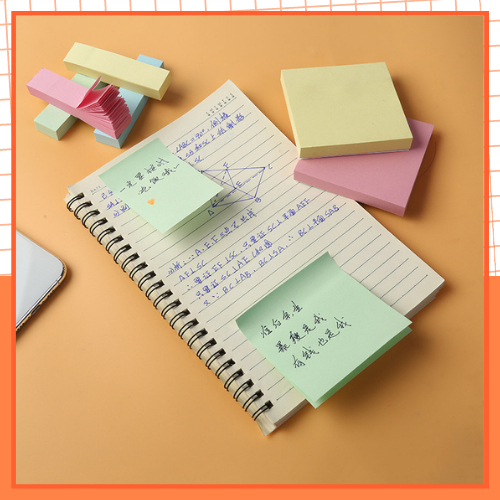 Set 100 Tờ Giấy Note SOLANO Giấy Ghi Chú Vuông Sticky Note 76mm*76mm Nhiều Màu SLN-001484