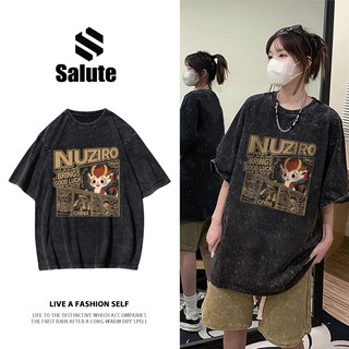 Salute Áo wash thun nữ local brand unisex form rộng basic thời trang cao cấp Năm của Rồng Y0633