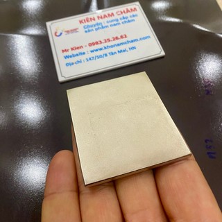 Nam châm đất hiếm bản mỏng siêu mạnh kích thước 60x50x3mm