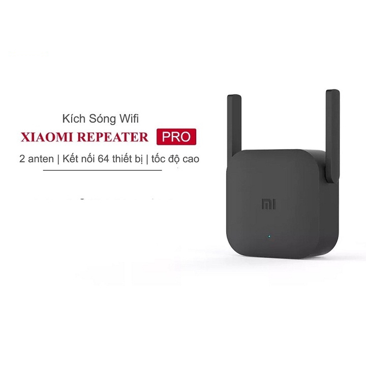 Thiết bị kích sóng mở rộng vùng phủ sóng Xiaomi Wifi Repeater Pro 2 tốc độ 300mbps WIFI 2.4gHz