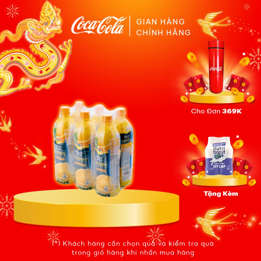 Nước cam có tép Teppy 1 lít